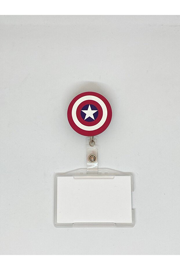 Commander Themed Yoyo Card Holder with Shield Yoyo Id Badge Holder