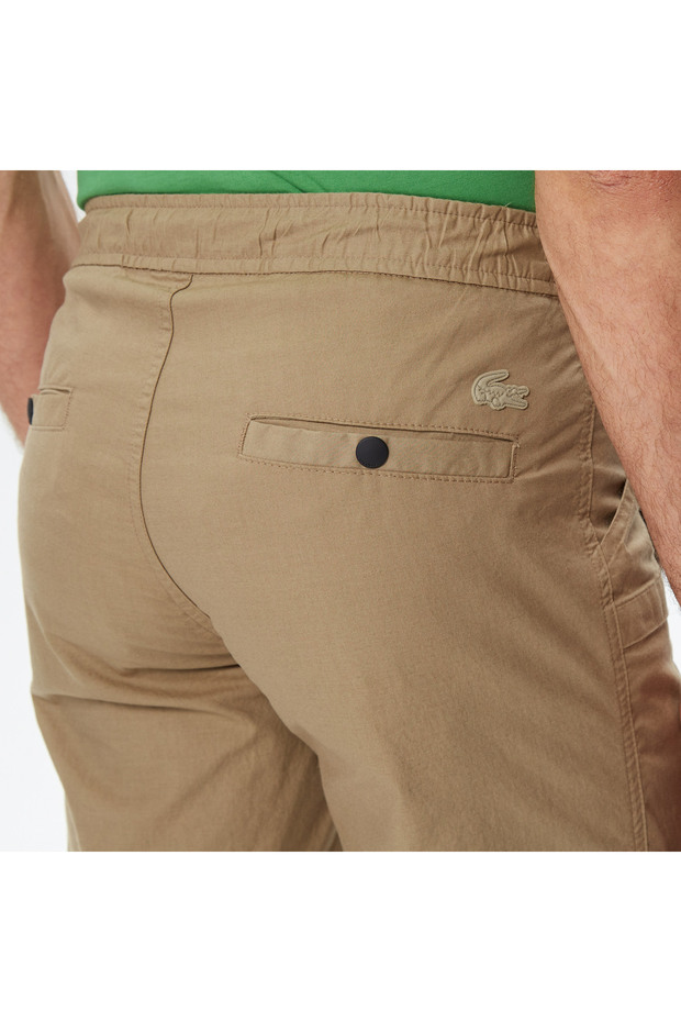 Erkek Regular Fit Bej Bermuda - 5