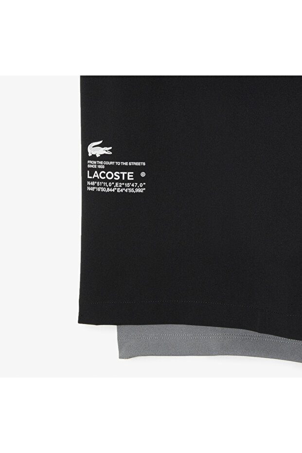 Erkek Regular Fit Siyah Şort - 8