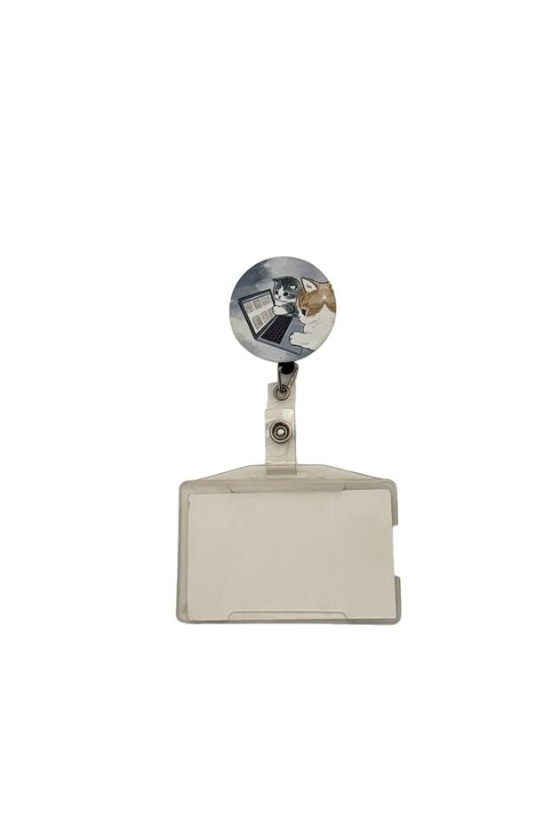 Playful Cat Kittens Themed Metal Yoyo Card Holder Yoyo ID Card Holder
