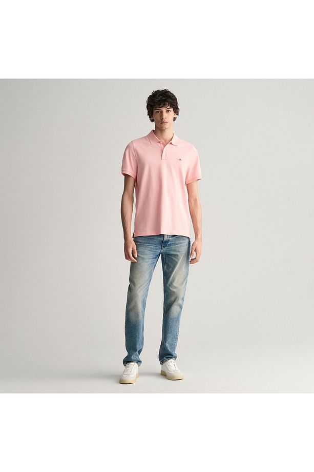 Erkek Pembe Regular Fit Logolu Polo - 2