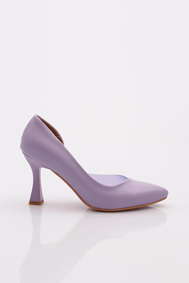 0653-22Y Women's Pointed Toe, Low-Cut, Transparent, Long-Heeled Shoes