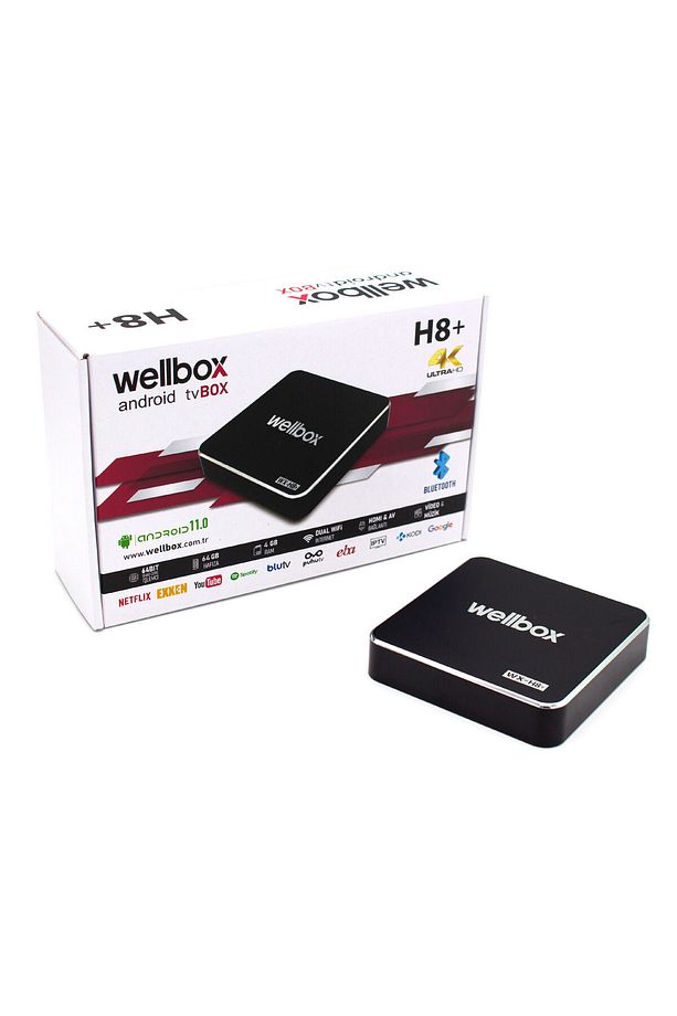 Wellbox H8+ Android Tv Box Wi-Fi İnternet Bluetooth HDMI - 2