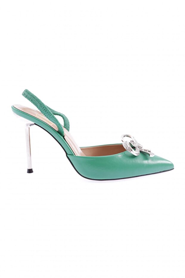 Women's Pointed Toe Kristatokali Parmadekolteli Inctopuklu Shoes 2161392859