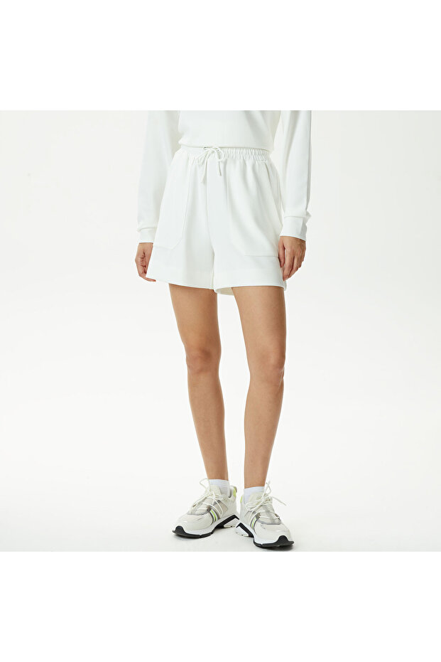 Kadın Regular Fit Beyaz Şort - 3