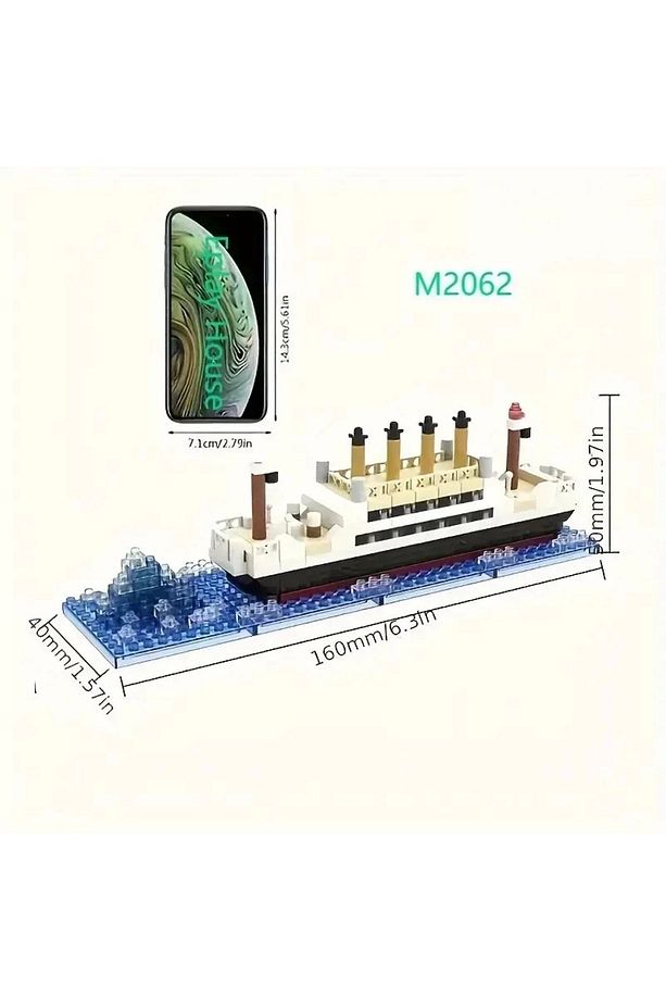 Titanic 3D BULDING BLOCKS 350 Parça 6+ YAŞ Puzzle Tekne Gemi Hediye - 5