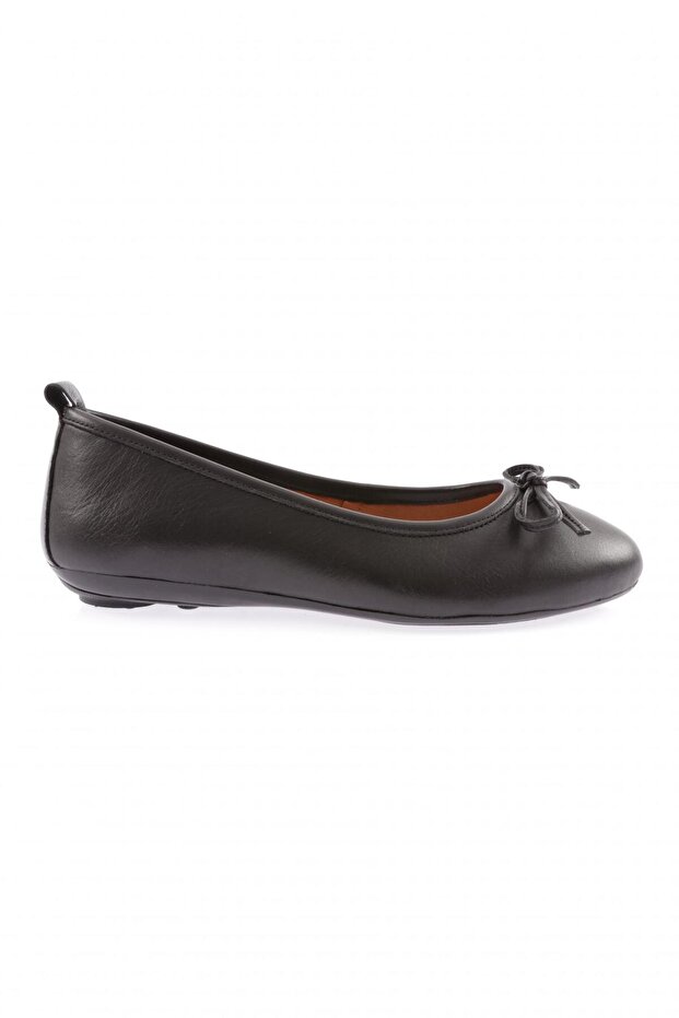 201-23y Women's Bow Detailed Zenne Ballet Flats