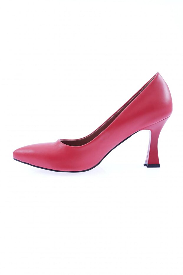 0620-22k Sivri Burun Parmak Dekolteli Uzun Topuklu Ayakkabı - 3