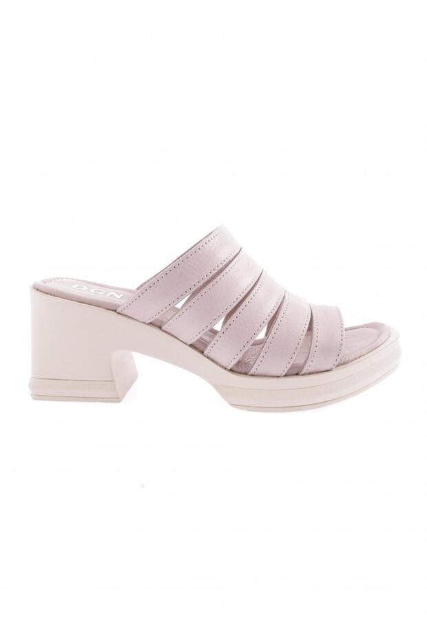 50-04 23y Women's Strappy Heeled Slippers