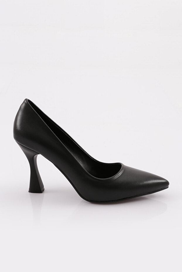 Women's Pointed Toe Heeled Shoes Black 24123294