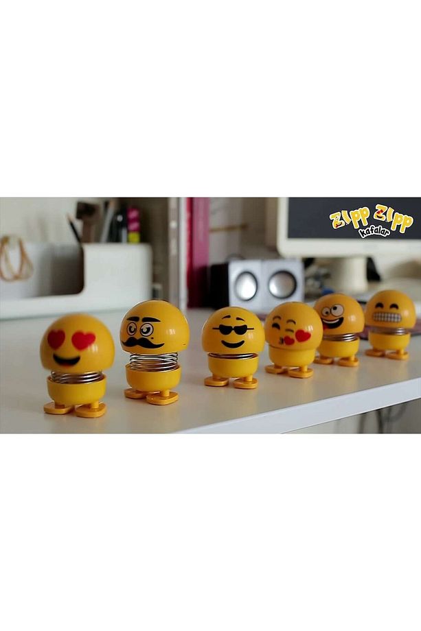 Zıp Zıp Kafalar Sevimli Kafa Sallayan Emojiler Çılgın Kafalar - 4