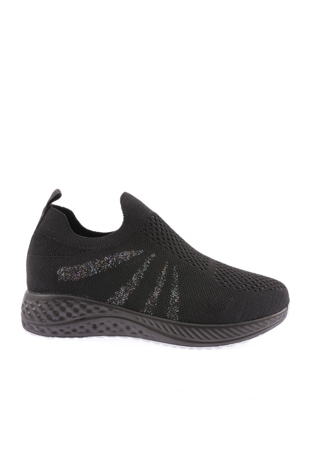 832-23y Women's Sneaker Shoes with Silvery Laser Sides