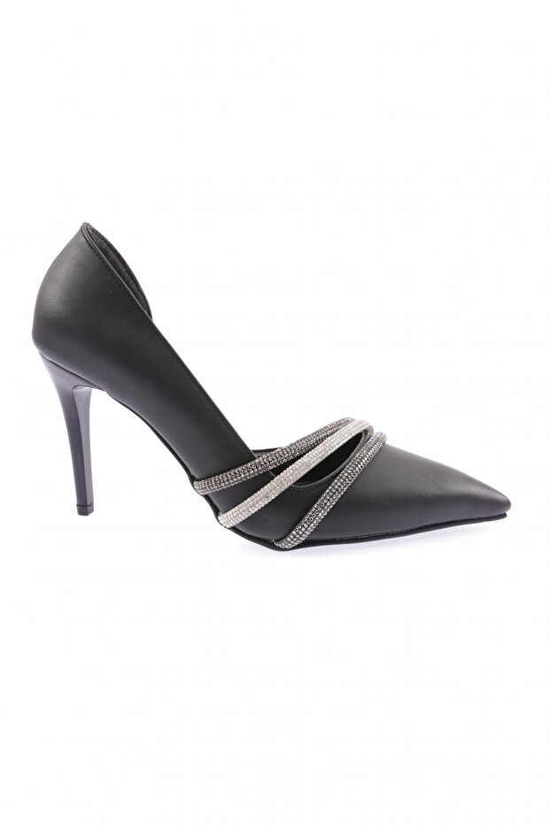 Ysf-07-23y Women's Silver Stone Banded Evening Dress Shoes