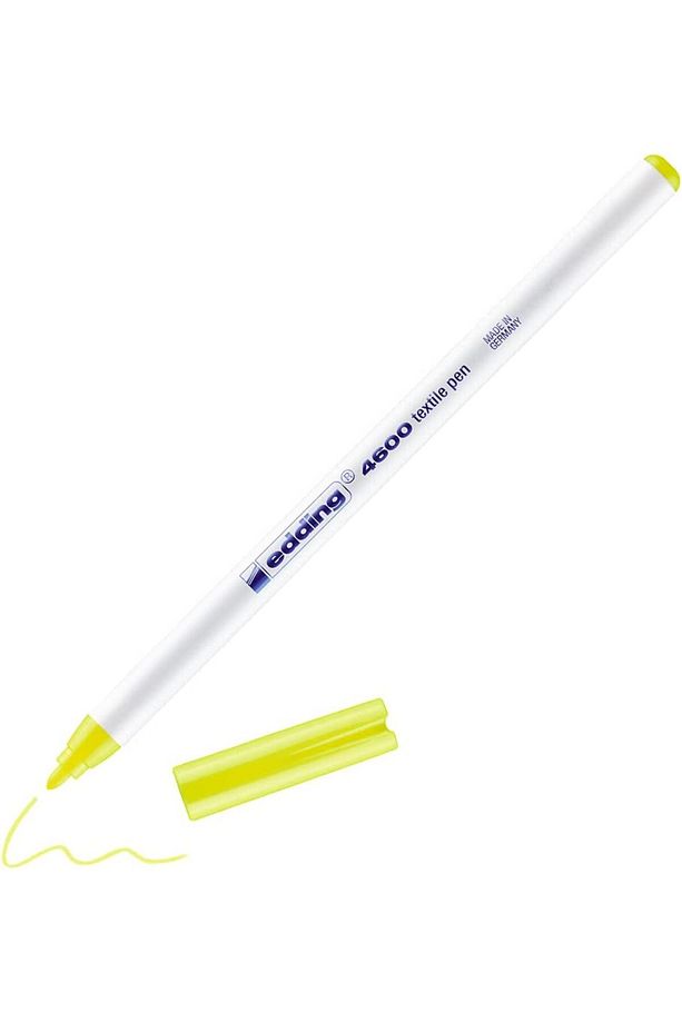 4600 1.0mm Tekstil Kumaş Kalemi Neon Sarı / 065 - 1