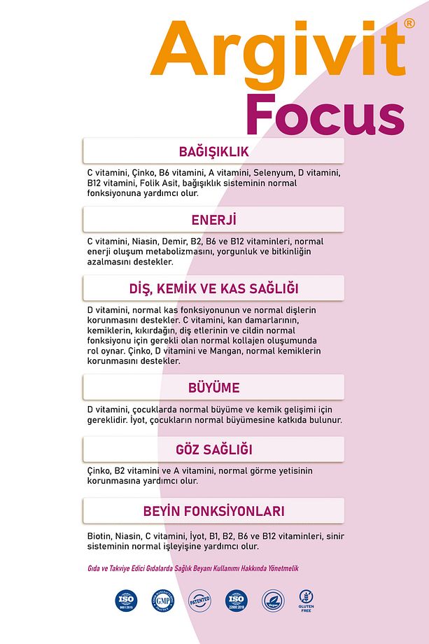 Focus Avantajlı Aile Paketi (2 X 150 ML) - Fosfatidilserin, L-arjinin Şurup 150 ml - 4