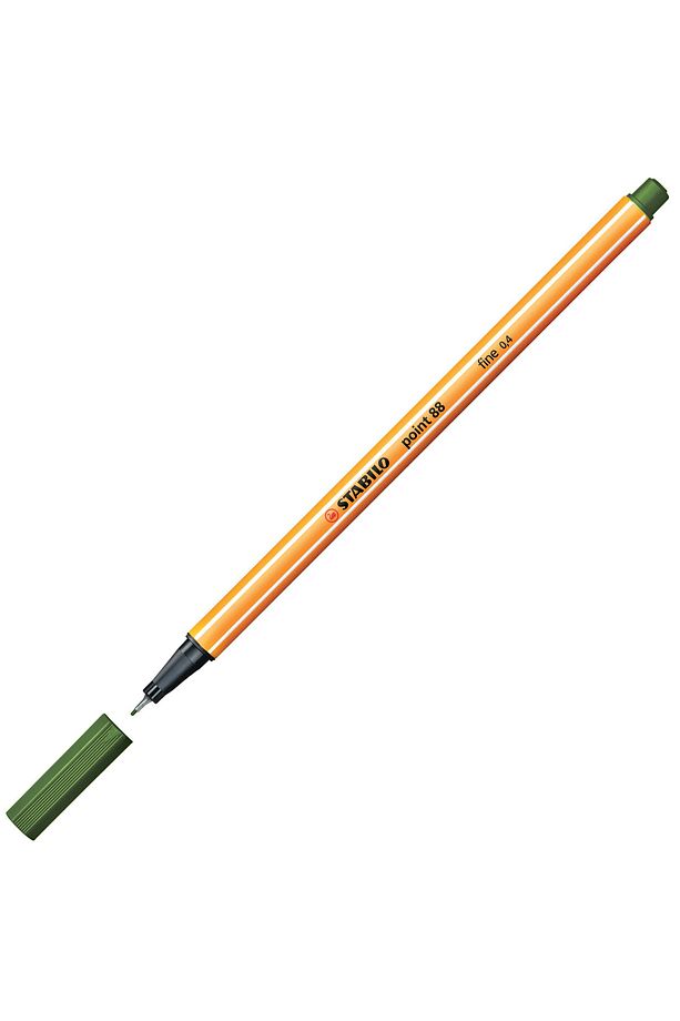Point 88 Fineliner 0.4mm Keçe Uçlu Kalem 88/43 Yaprak Yeşili - 1