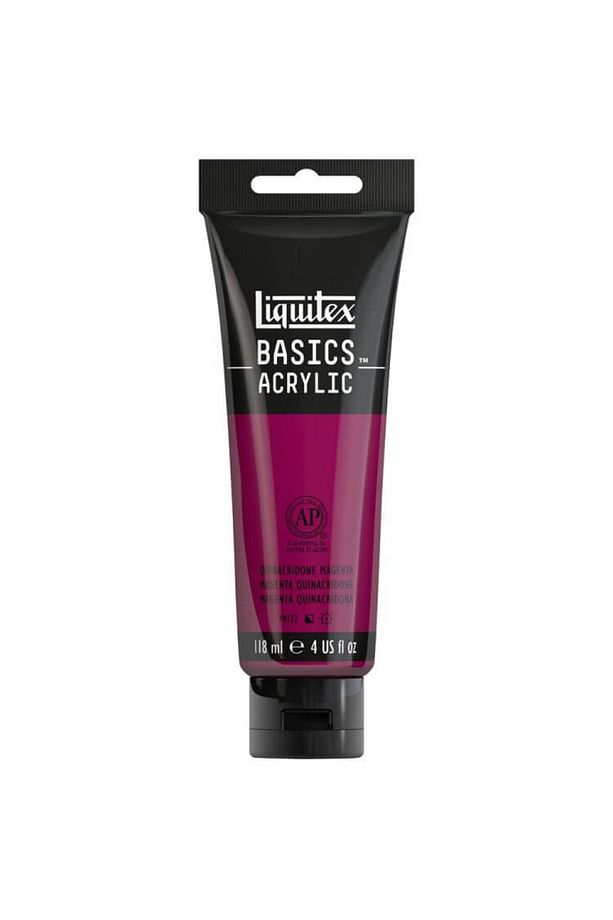 Basics Acrylic 118ml Akrilik Boya Quinacridone Magenta 114 - 1