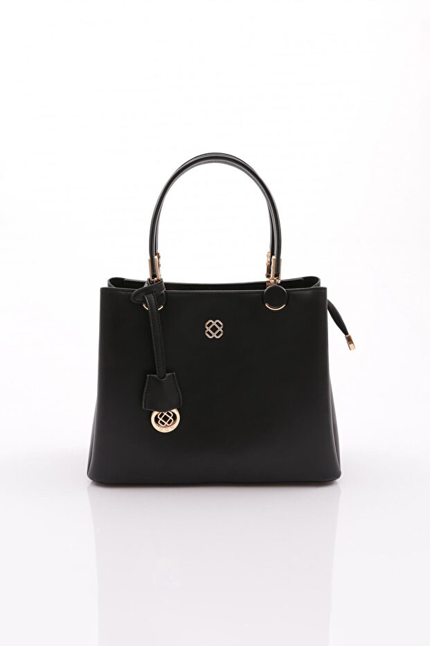 543 Women's Zipper Bag with Flower Brooch