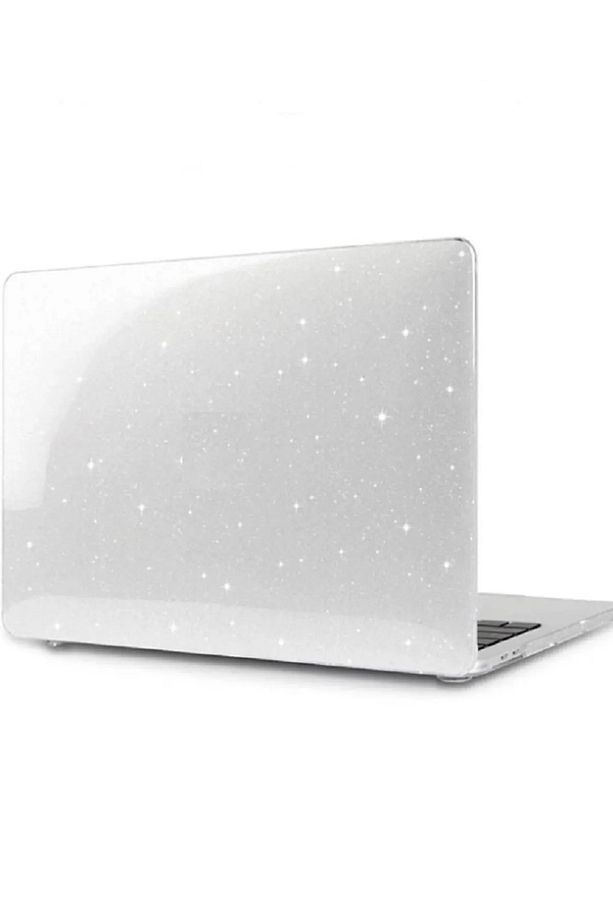Apple Macbook Air 13 M1 Çip 2020 Kılıf A2337 A1932 A2174 Simli Parlak Transparan Kapak Kılıf - 3