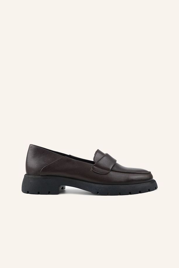 Kahve Deri Loafer Ayakkabı - 1
