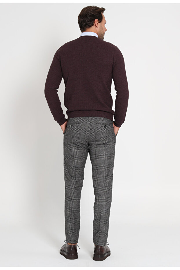 Nova Erkek Kazak Bordo - 5