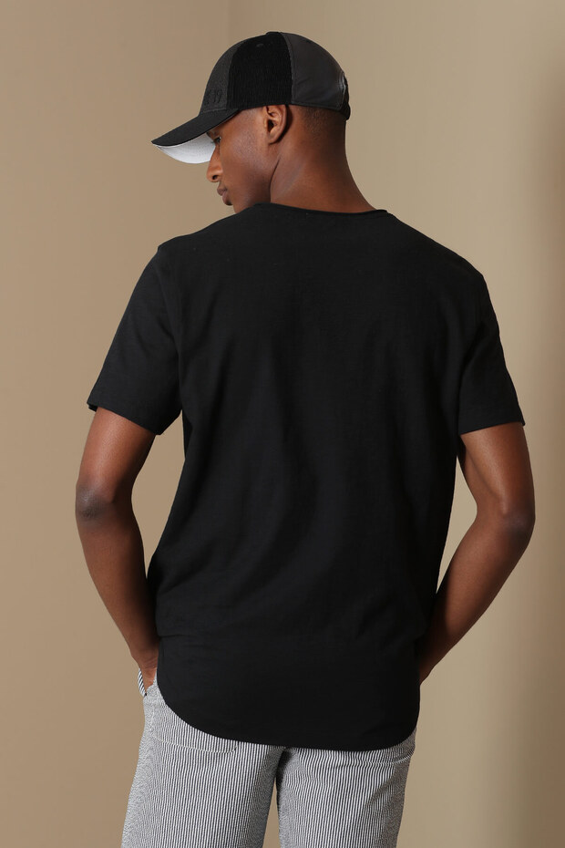 Junya Men's Basic T-Shirt Black - 6