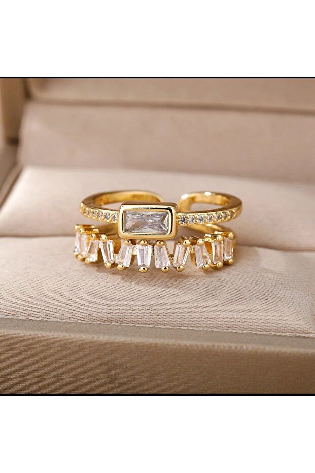 Adjustable Crystal Ring to Complement Your Elegance - 1