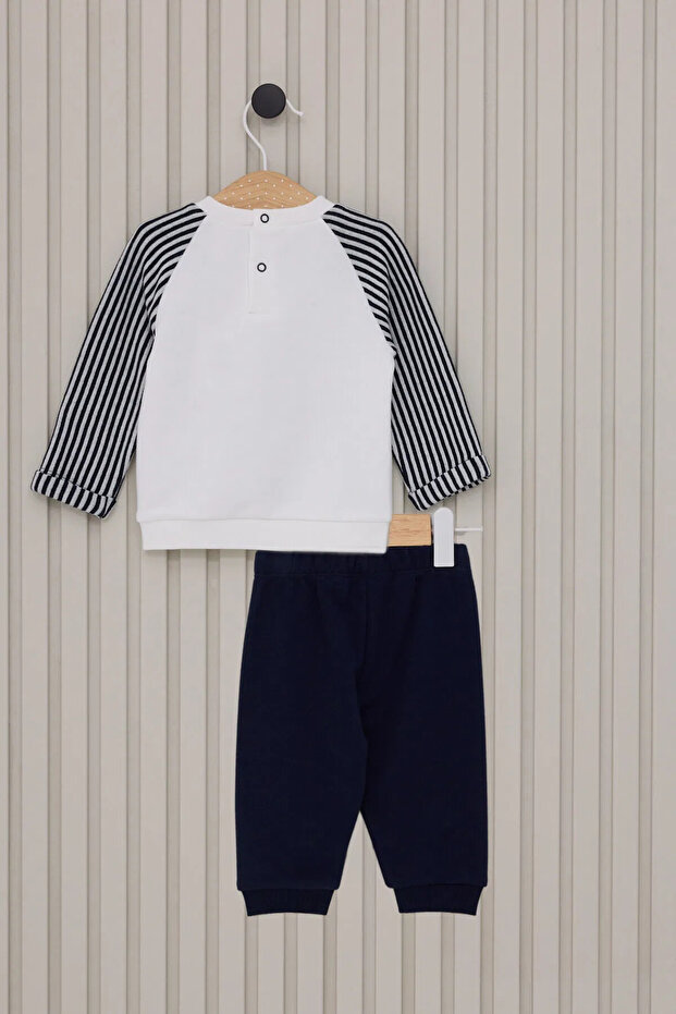 U.S. Polo Assn. Beyaz Erkek Bebek Takım - 4