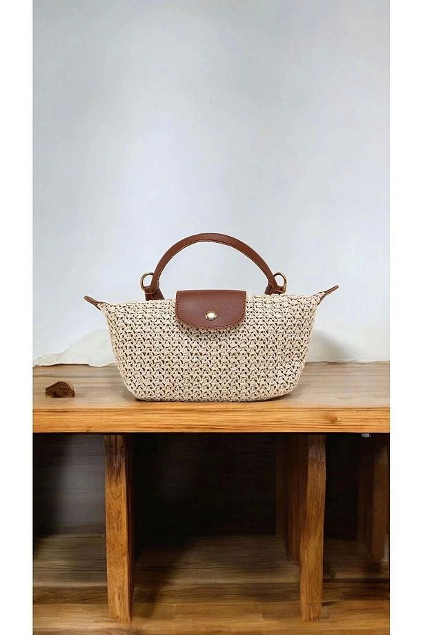 Laurel Taba/Hasır El Dokuma Kadın Mini Bag - 2