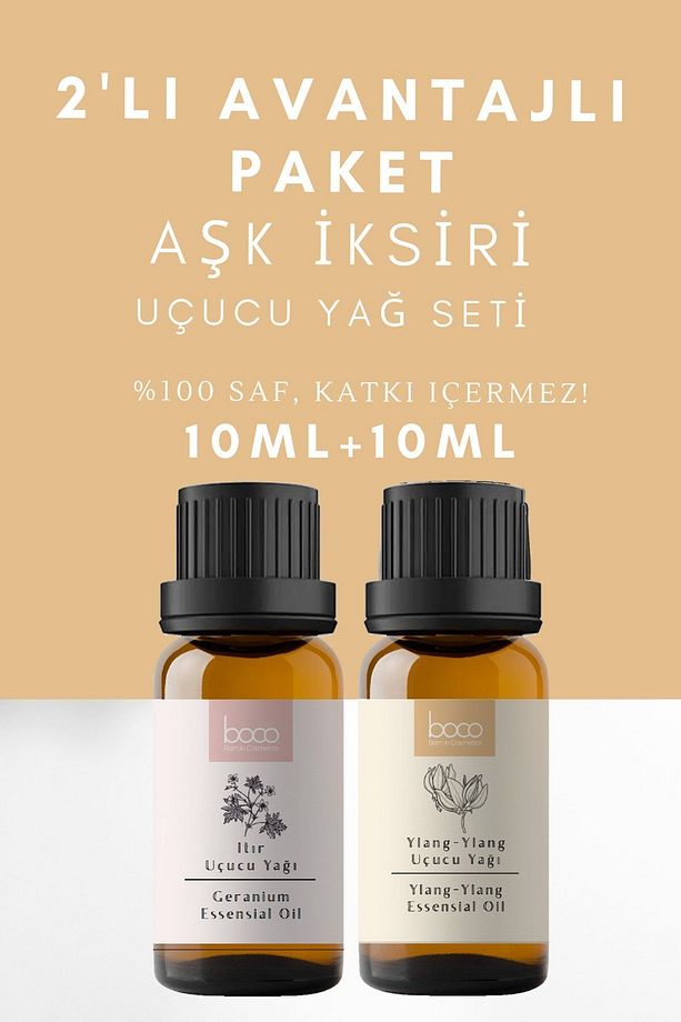 Ylang Ylang & Itır Saf Aromaterapi Uçucu Yağı Avantajlı 2 Li Set (20 ML) - 1