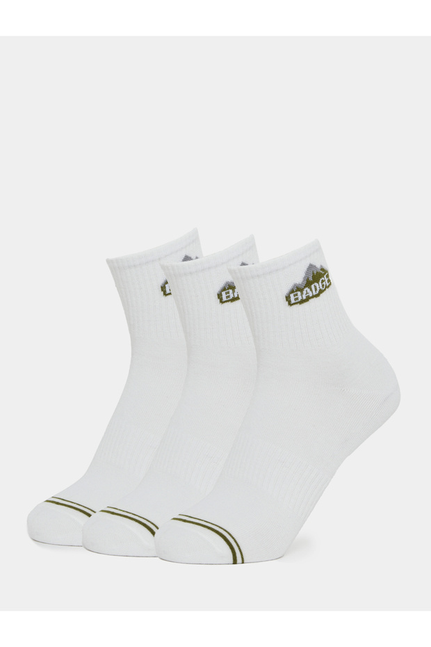 Pack of 3 - Print Detail Crew Socks