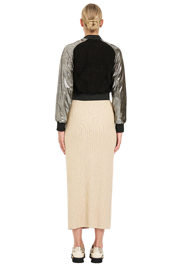 Sıfır Yaka Fermuarlı Mont - 4