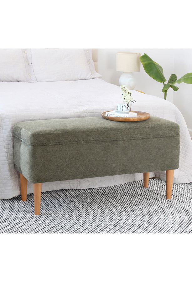 Glend Sandıklı Bench Puf - Yeşil - 2