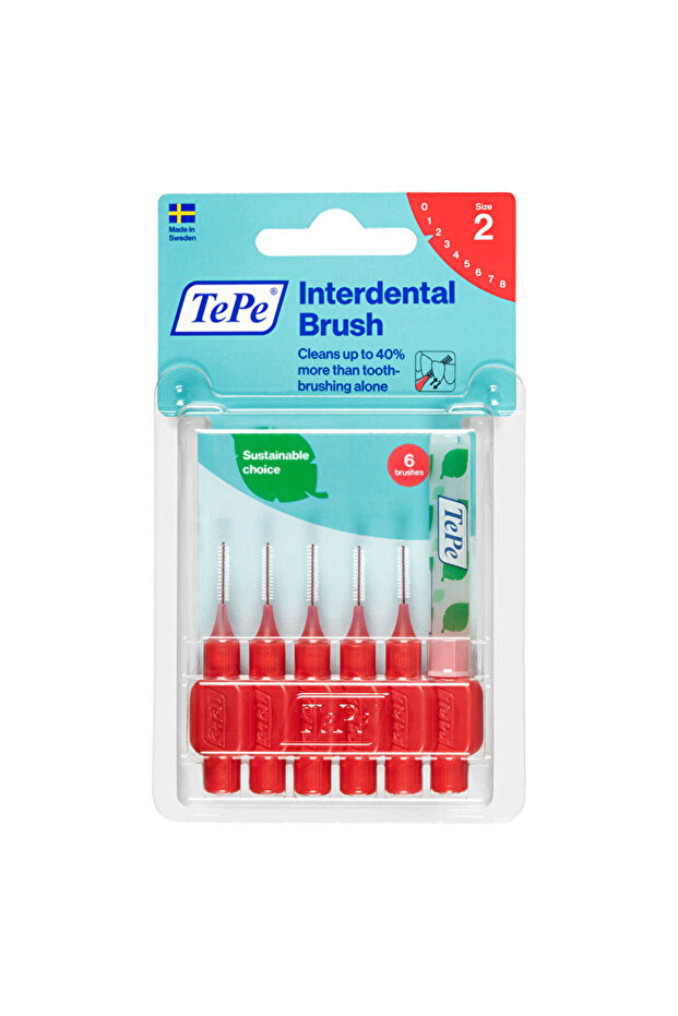 Interface Brush Blister 0.5 mm Red 6 Pcs