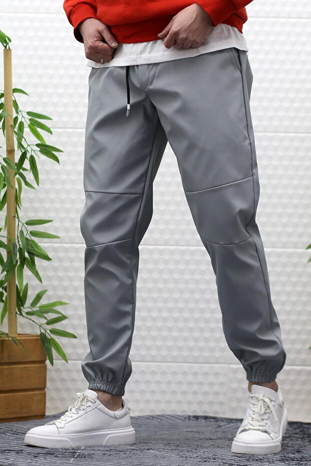 Men's Jagger Pants Parachute Fabric Water-Repellent Windproof Segmented Model