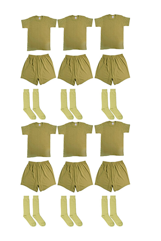 Set of 18 Military Undershirts Boxer Long Johns Beginner Underwear Standard