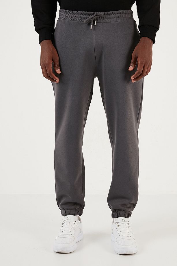 Pamuklu Regular Fit Normal Bel Lastikli Paça Cepli Eşofman Altı Erkek EŞOFMAN ALTI 59080153W - 4