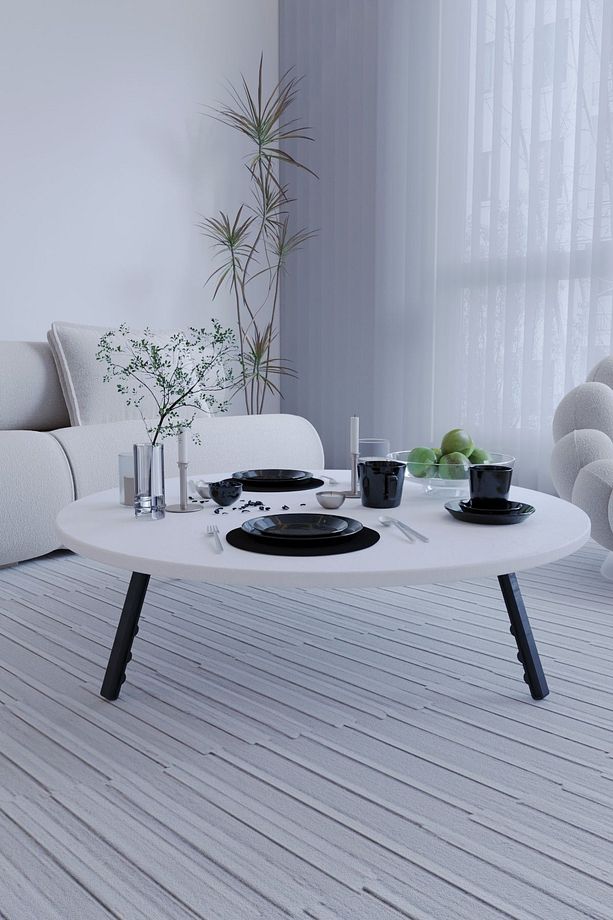 Mega Kozalak Yer Sofrası Mutfak Sofrası 103 Cm - 3