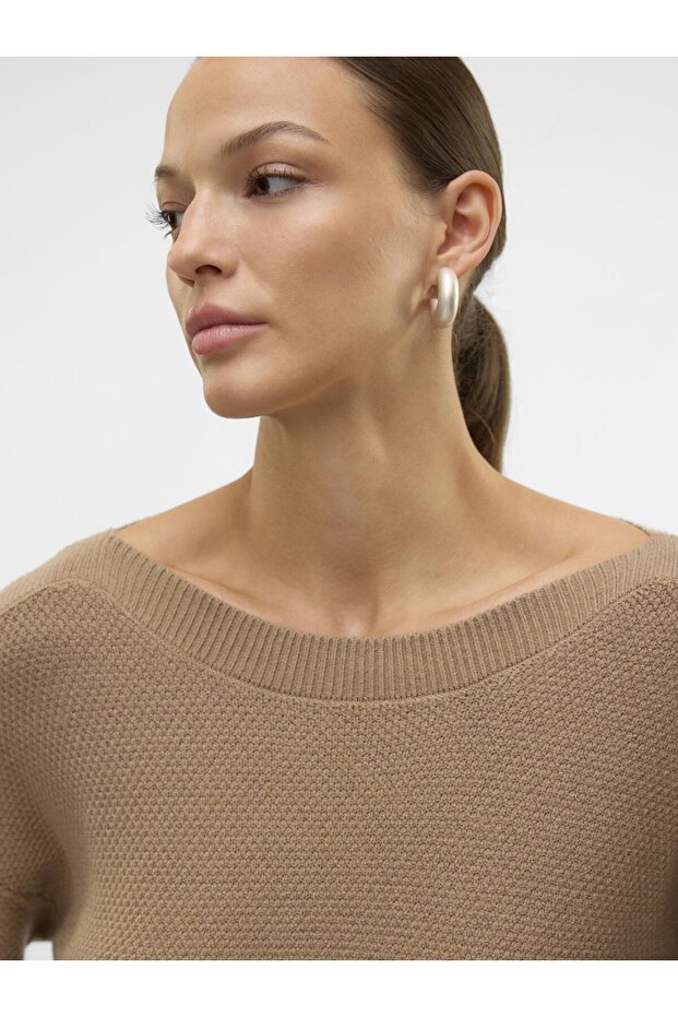 Strickpullover U-Boot-Ausschnitt - 6