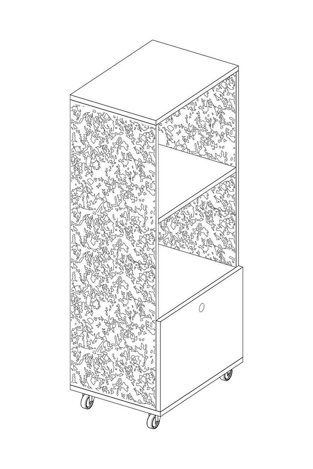 Mevs-Tekerlekli Modüler Kitaplık-Geri Dönüşüm Kompozit Panel (RCP) - 8