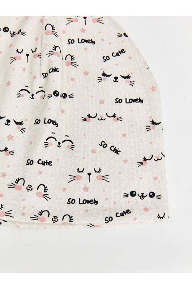 Baskılı Kız Çocuk Bere 2'li - 3