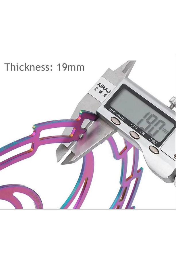 PRO 160 mm Bukalemun Rotor Bisiklet Disk Fren Rotoru 160mm 6 Vida MTB Ultra Hafif Rainbow Rotor - 6