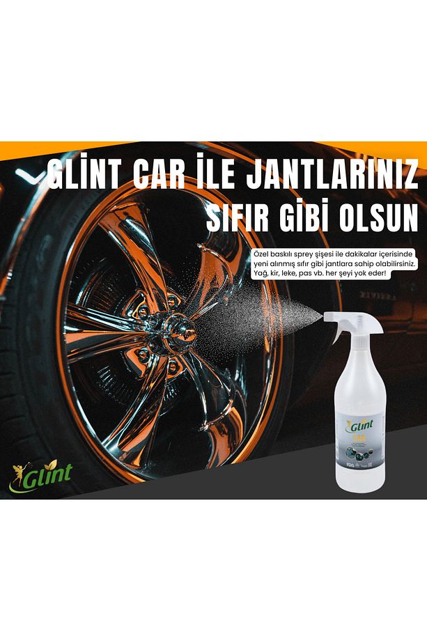 Car 5 Lt 2x1 Lt %100 Bitkisel Jant Koltuk Parlatıcı Paspas Cam Temizleyici - 4