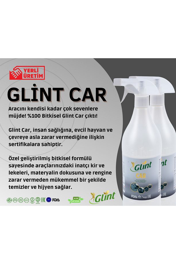 Car 2 X 1 Lt %100 Bitkisel Buharsız Fırçasız Far Temizleme Parlatma Spreyi - 1