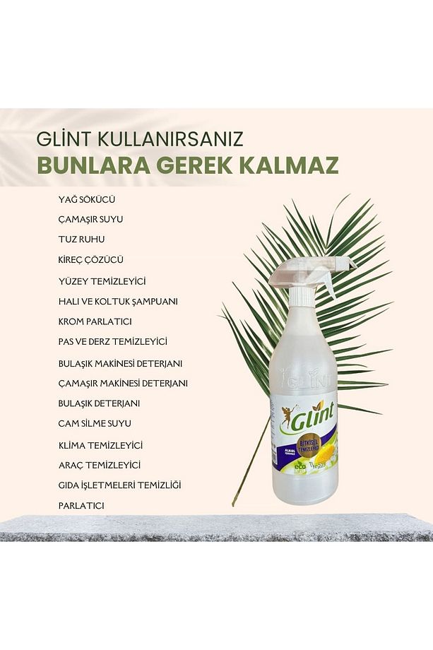 12 X 1 Lt. %100 Bitkisel Fırın Ocak Tezgah Temizleme Spreyi Kokusuz Anti Alerjik - 2