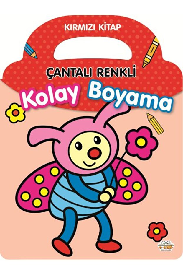 Colorful Easy Coloring Red Book with Bag