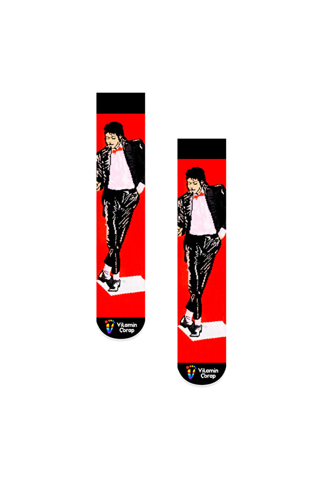 Michael Jackson Moonwalk Colorful Socks