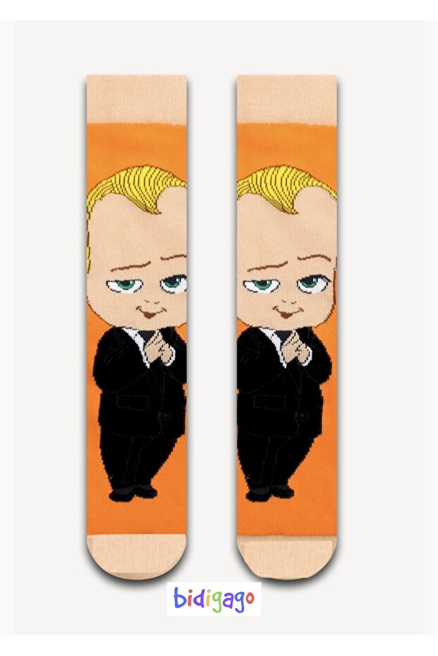 Boss Baby Patterned College Socks
