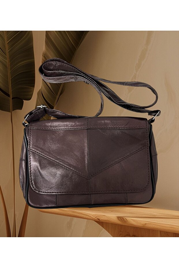 Elite Nova Shopping Genuine Leather Letter Model Leather Medium Size Crossbody Bag Ensh-00000223