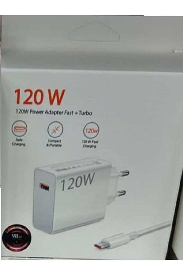 Genel Markalar Type-c 120w (WATT) Turbo Hızlı Şarj Aleti Adaptörü Ve Kablosu (SET) - 1